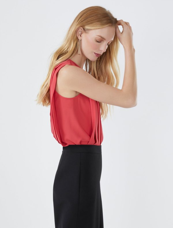 Bcbg Double Georgette Tucked Top - Image 10