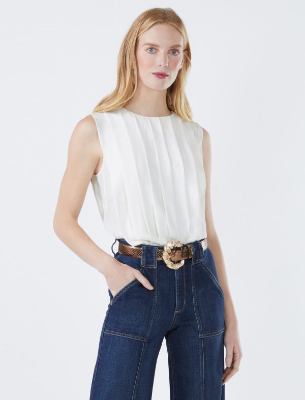 Bcbg Double Georgette Tucked Top - Image 12