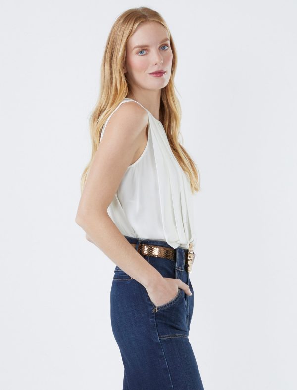 Bcbg Double Georgette Tucked Top - Image 15