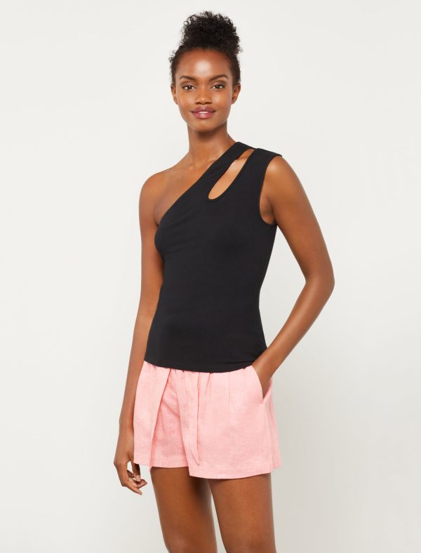 Bcbg Double Strap One Shoulder Tank Top - Image 3