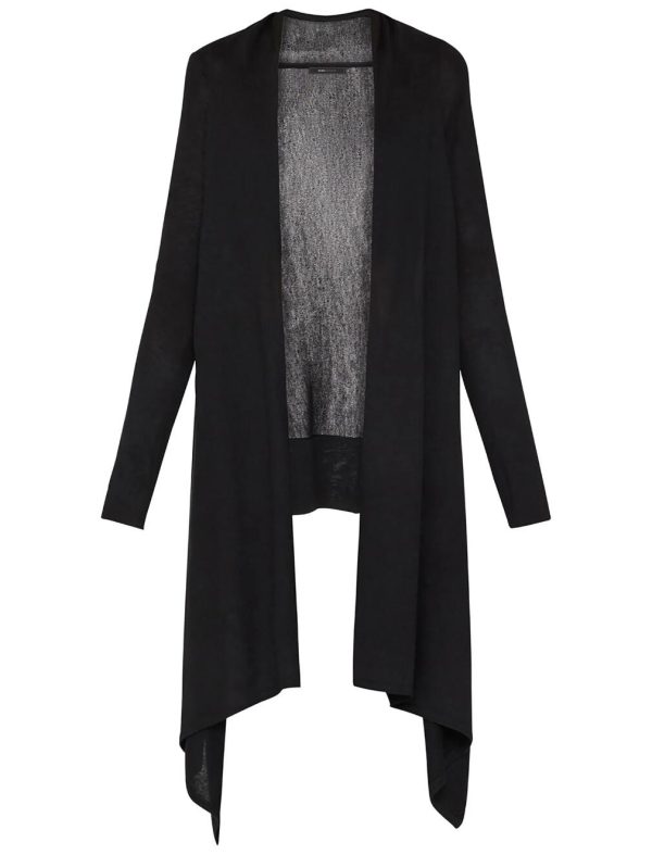 BCBG DRAPED CARDIGAN - BLACK - Image 5