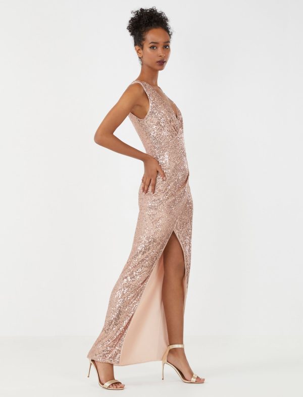 Bcbg Elena Sequin Evening Dress - Image 3