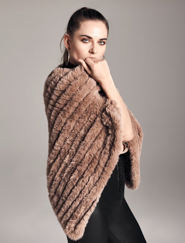 Bcbg Elinor Faux Fur Poncho Capelet - Image 7