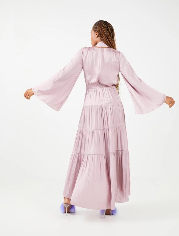 BCBG ELISA TIERED MAXI DRESS - DAWN PINK - Image 3