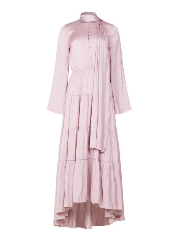 BCBG ELISA TIERED MAXI DRESS - DAWN PINK - Image 4