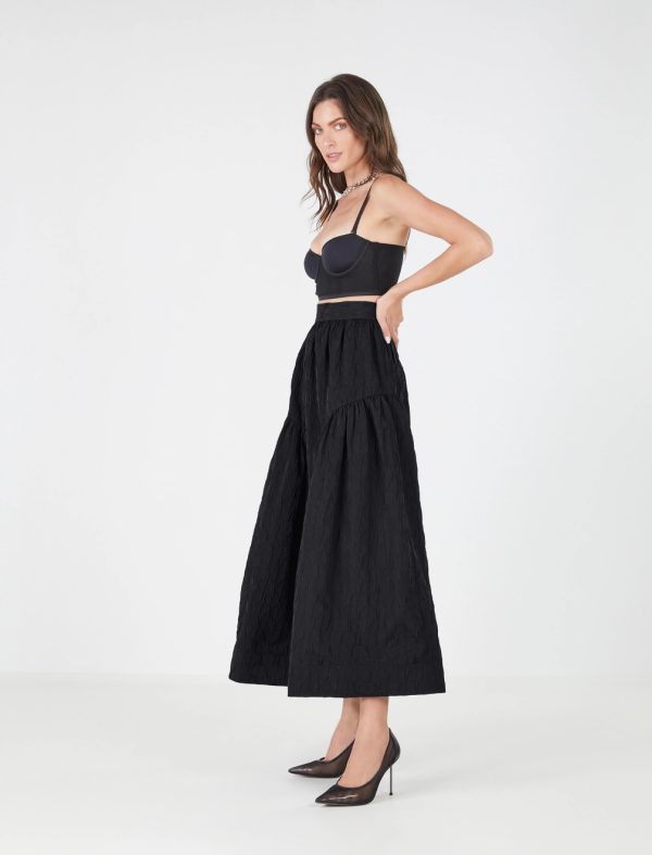 BCBG ELISABETTA SKIRT - BLACK BEAUTY - Image 2