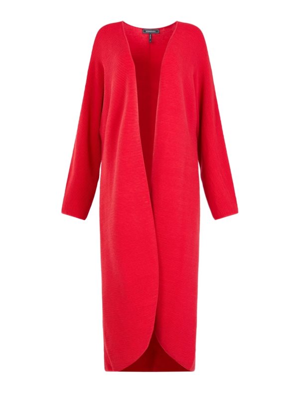 BCBG ELOISA DUSTER JACKET - RHUBARB - Image 5