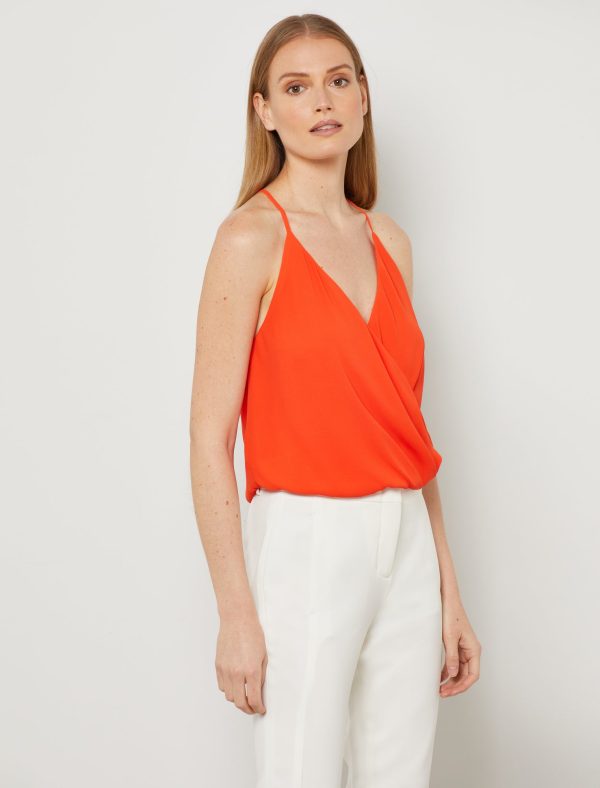 Bcbg Elsie Surplice Wrap Top