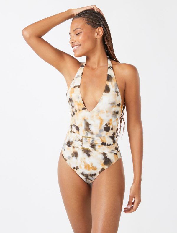 Bcbg Euphoria Belted One-Piece Swimsuit