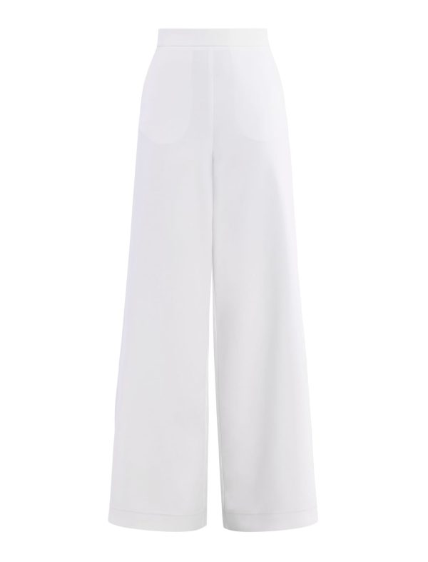 BCBG FAIRFAX WIDE-LEG TROUSER - OPTIC WHITE - Image 5