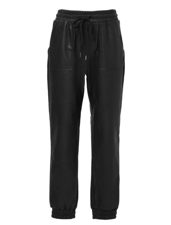 BCBG FAUX LEATHER JOGGER BCBGENERATION - BLACK - Image 5