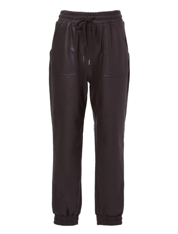 BCBG FAUX LEATHER JOGGER BCBGENERATION - MILK CHOCOLATE - Image 5