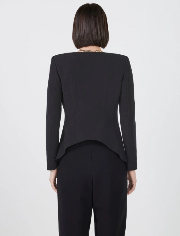 BCBG ALONZO STRUCTURED BLAZER - BLACK BEAUTY - Image 4