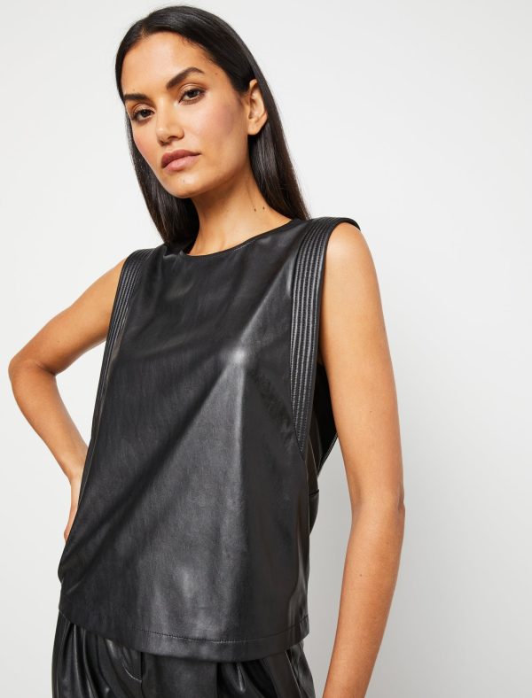 Bcbg Faux Leather Tank