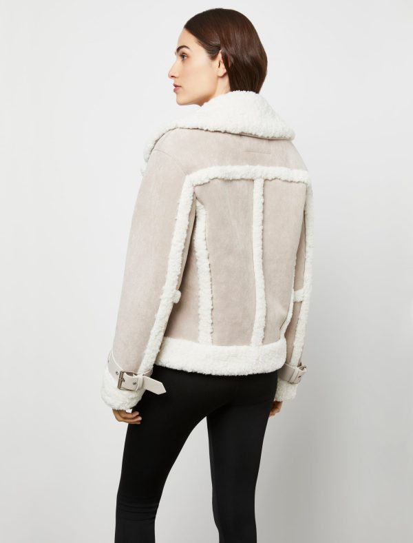 Bcbg Faux Shearling Moto Jacket - Image 7