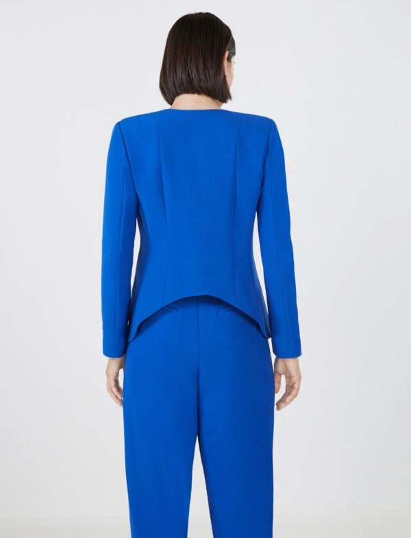 BCBG BLAZER ALONZO STRUCTURED BLAZER - MAZARINE BLUE - Image 5