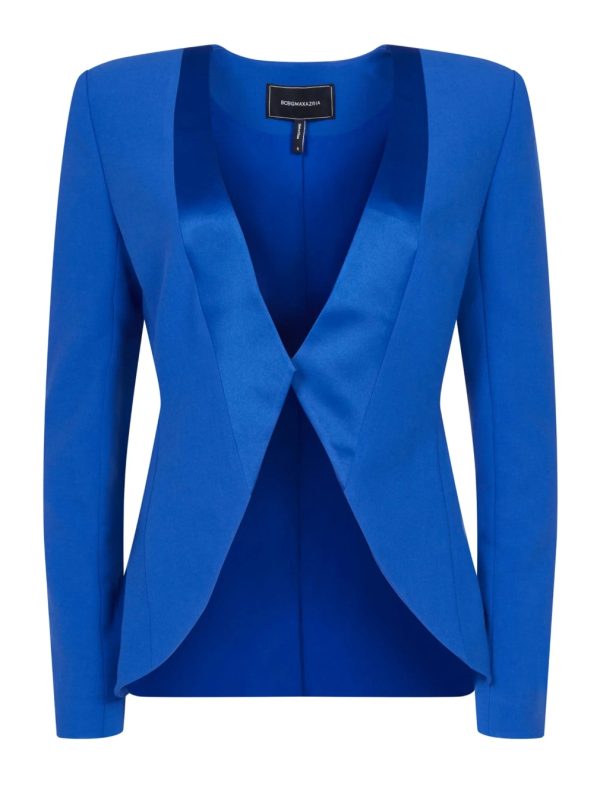 BCBG BLAZER ALONZO STRUCTURED BLAZER - MAZARINE BLUE - Image 6