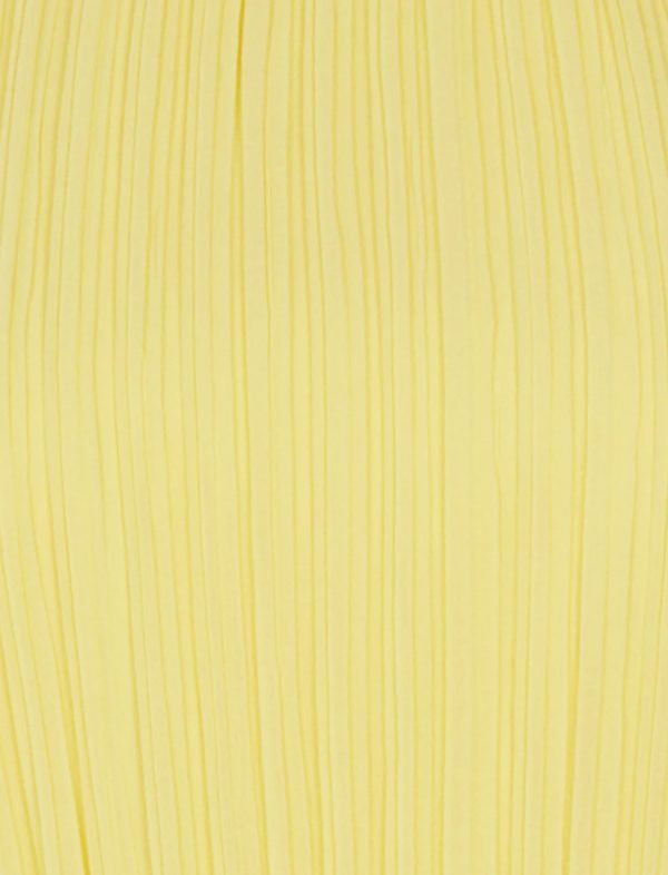 BCBG FRANCIE PLEATED MINI DRESS - YELLOW CREAM - Image 5