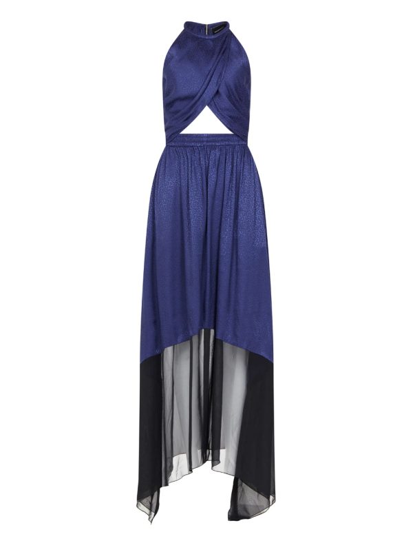 BCBG GIORGIA CUTOUT EVENING DRESS - ASTRAL AURA BLACK - Image 4