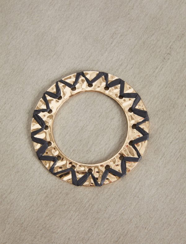 Bcbg Gold Raffia-Woven Bracelet