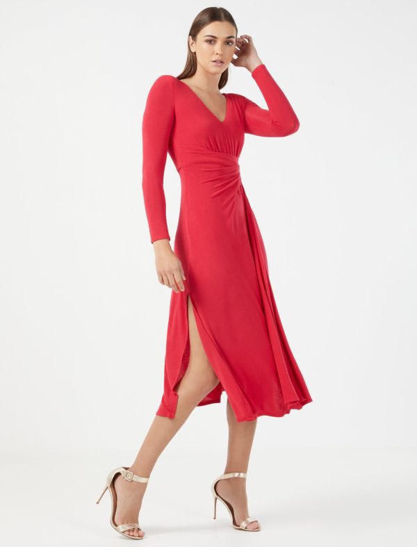 Bcbg Hazel Wrap Front Midi Dress - Image 3