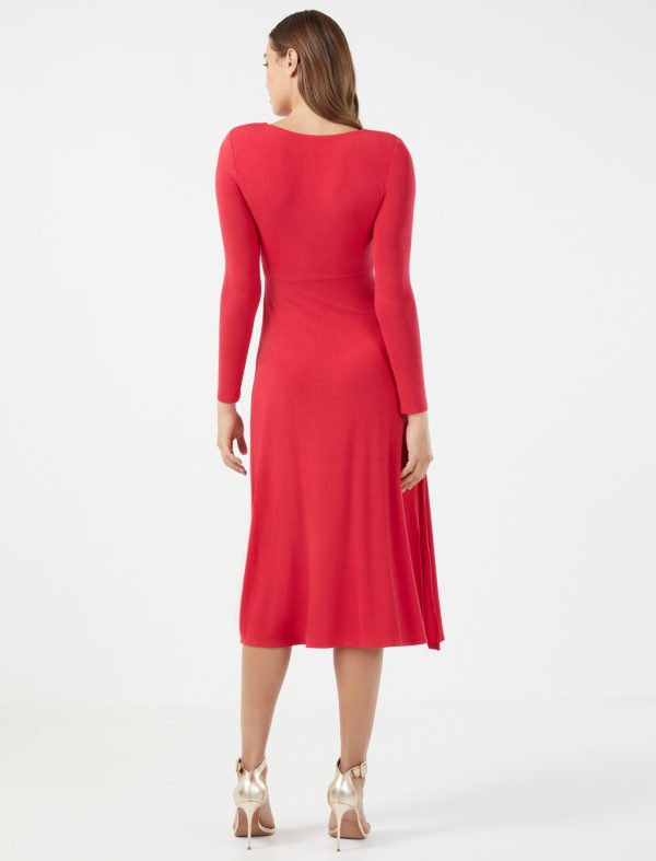 Bcbg Hazel Wrap Front Midi Dress - Image 4