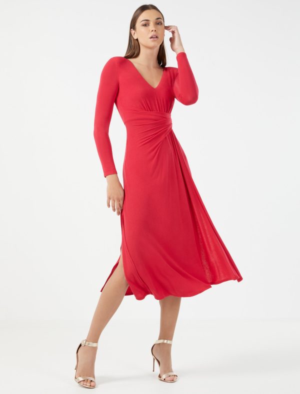 Bcbg Hazel Wrap Front Midi Dress - Image 5