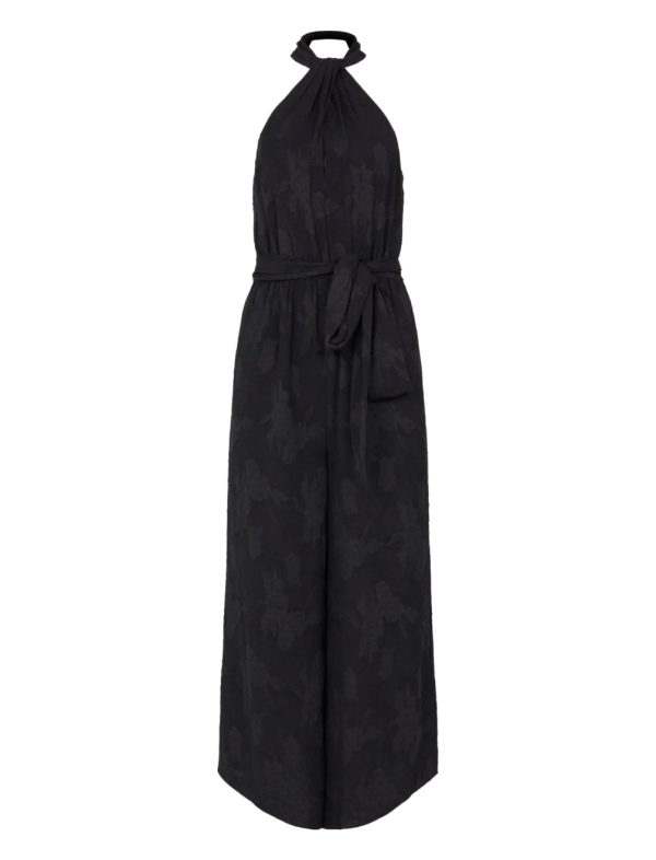 BCBG HENRI HALTER JUMPSUIT - BLACK - Image 4