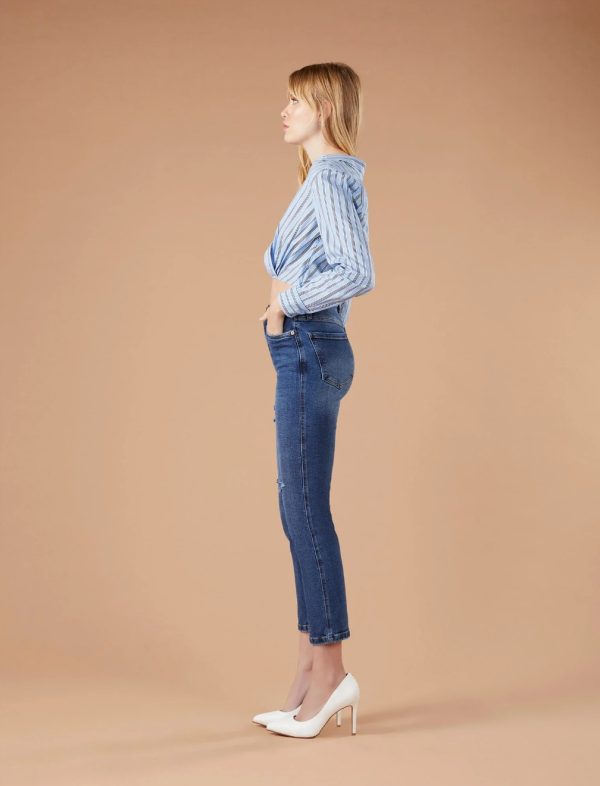 BCBG HIGH-RISE VINTAGE CROP SKINNY JEAN BCBGENERATION - PRAISE - Image 2