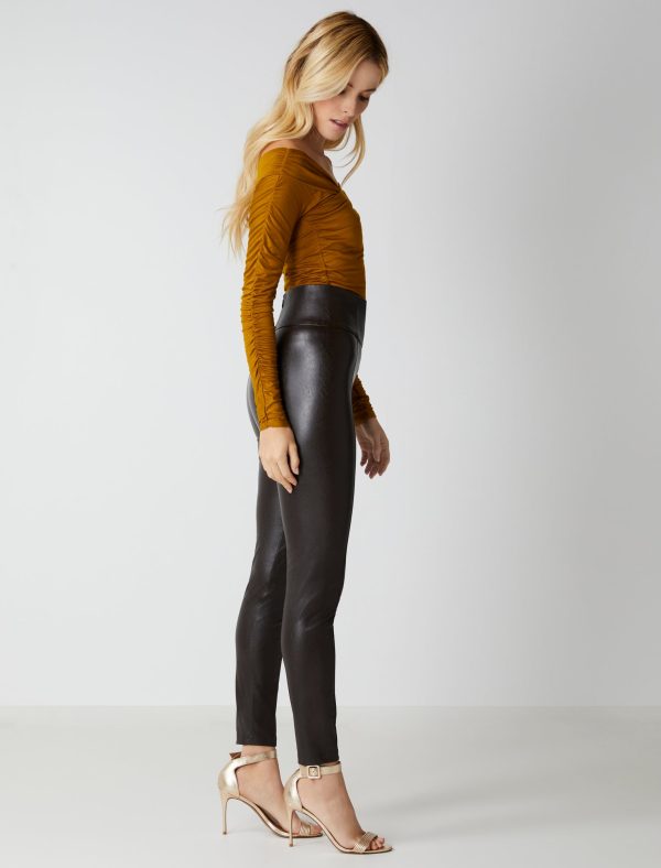 Bcbg High-Waist Stretch Faux Leather Legging - Image 3