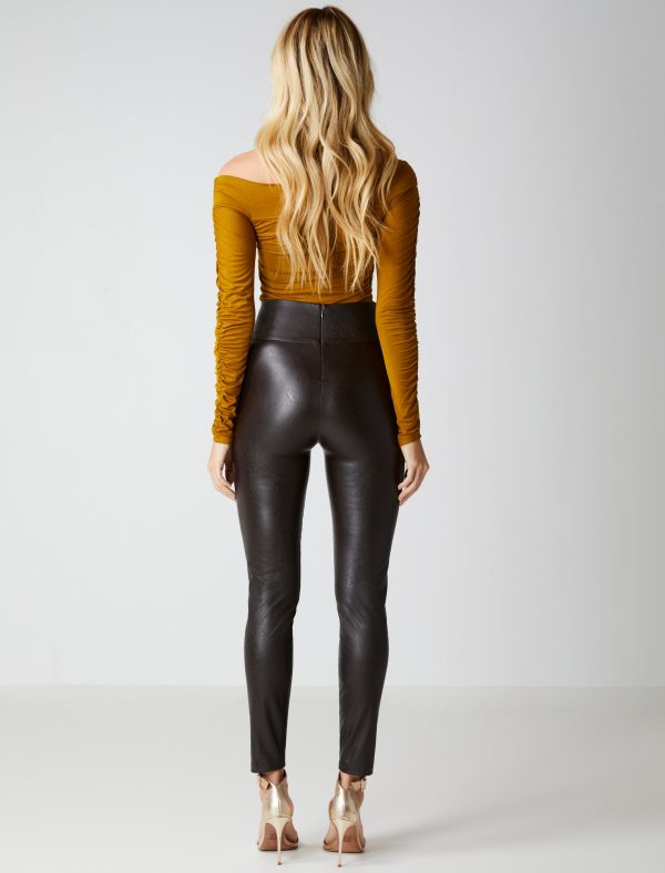 Bcbg High-Waist Stretch Faux Leather Legging - Image 4