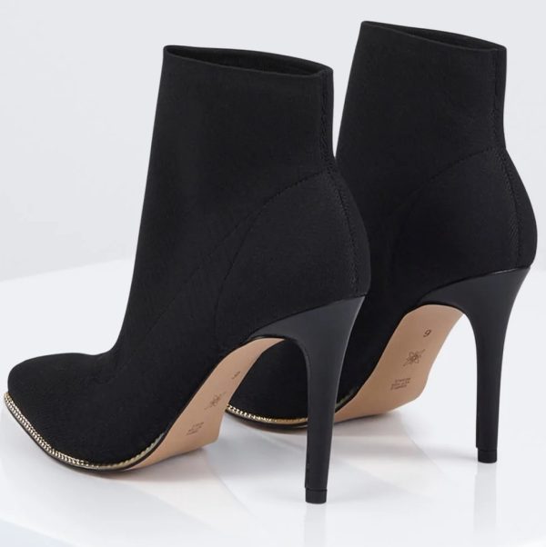 BCBG HILSTON BOOTIE BCBGENERATION - BLACK FLYKNIT - Image 2