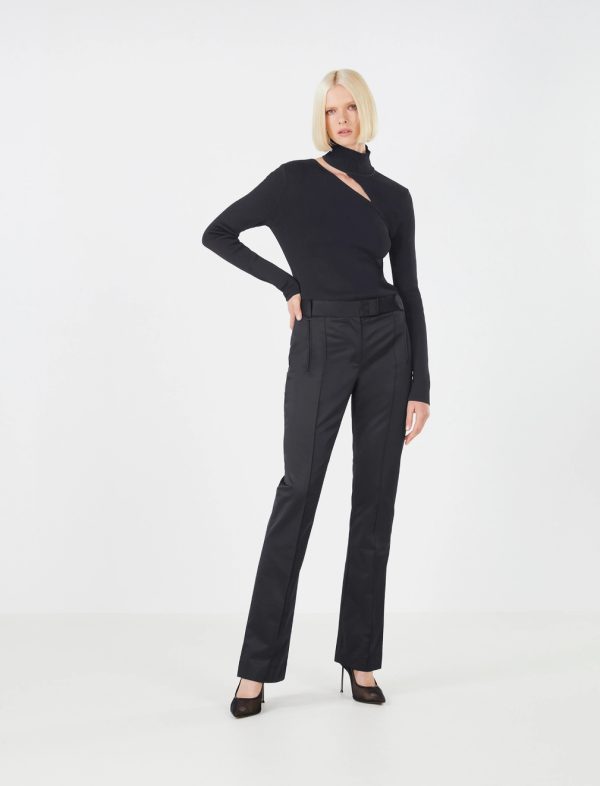 BCBG ISABETTA TROUSER - BLACK BEAUTY - Image 2