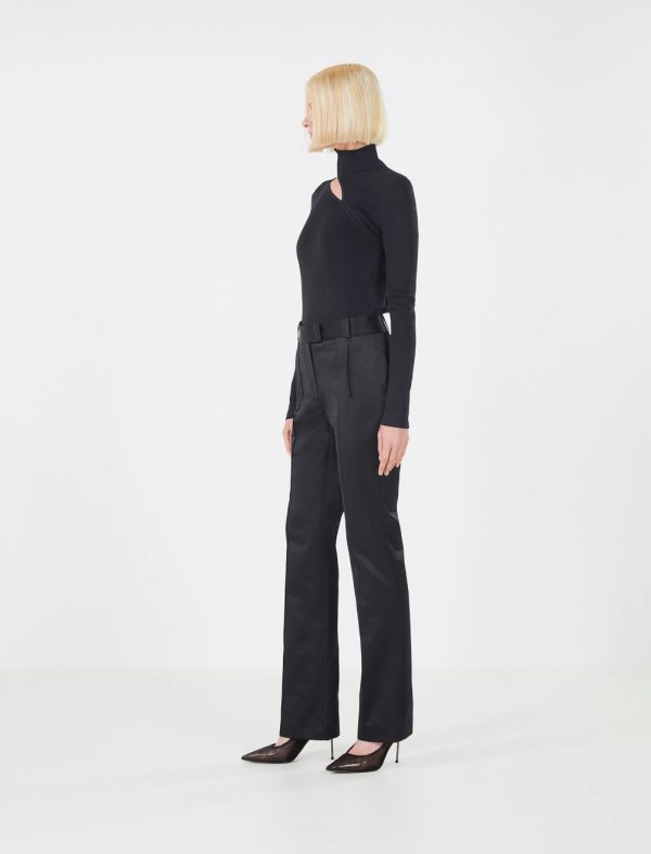 BCBG ISABETTA TROUSER - BLACK BEAUTY - Image 3