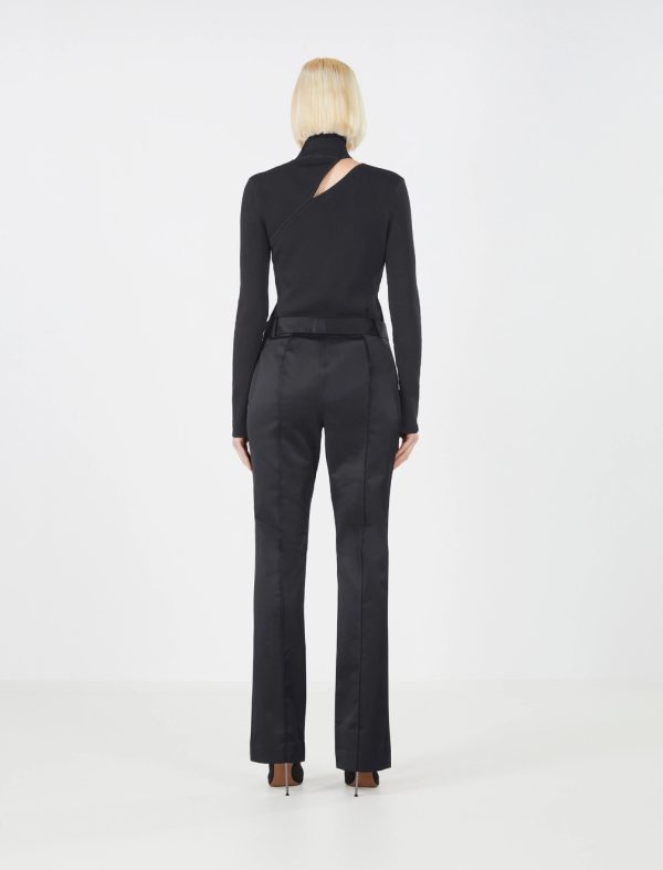 BCBG ISABETTA TROUSER - BLACK BEAUTY - Image 4