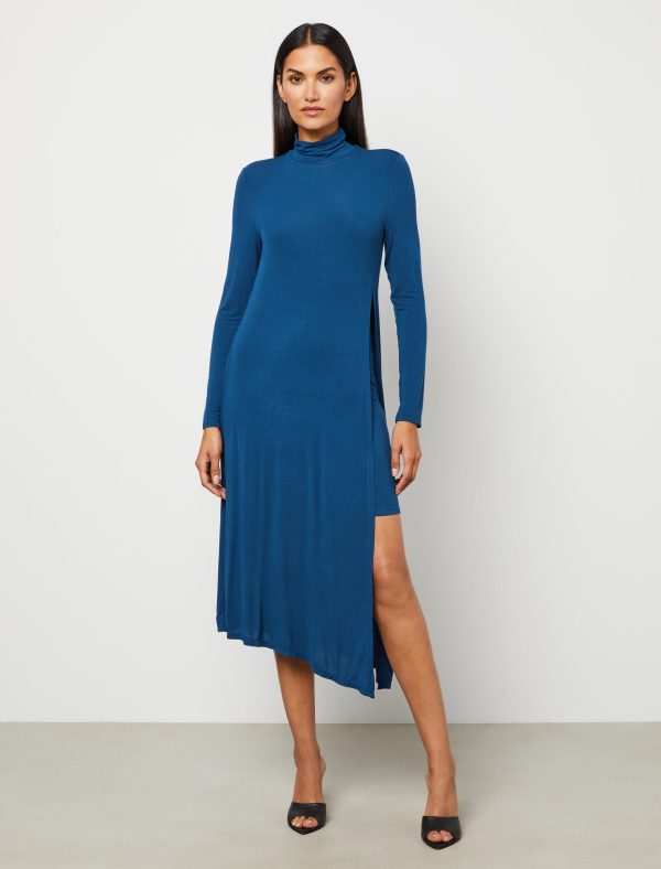 Bcbg Jada Asymmetrical Turtleneck Dress