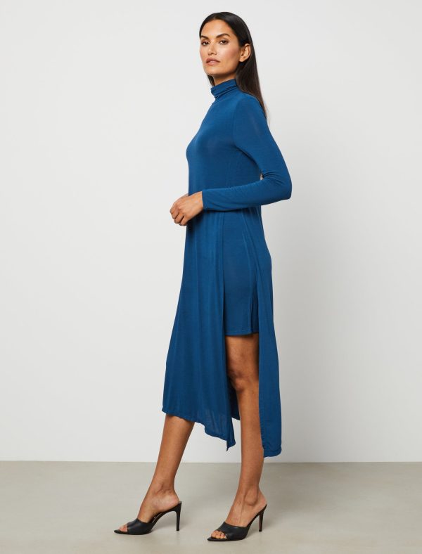 Bcbg Jada Asymmetrical Turtleneck Dress - Image 3