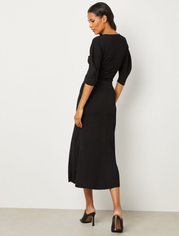 Bcbg Jade Ribbed Midi Skirt - Image 4