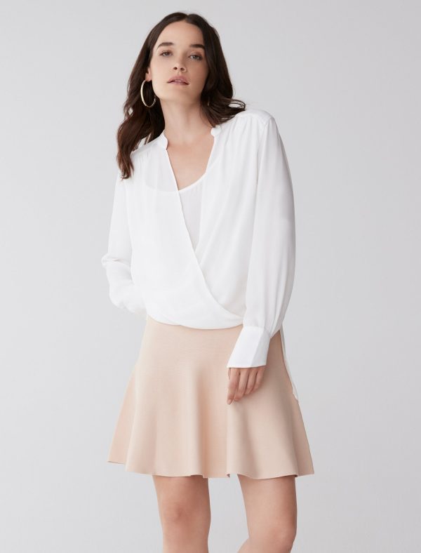 Bcbg Jaklyn Draped Front Blouse