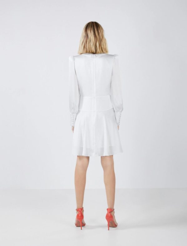 BCBG JAQUES MINI DRESS - OFF WHITE - Image 4