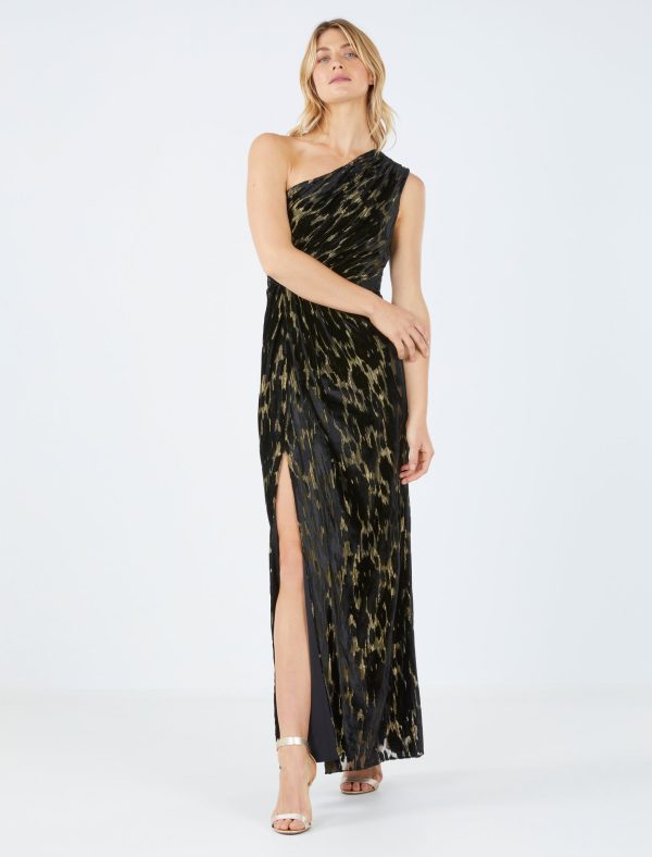 Bcbg Jaxon Velvet Burnout Evening Dress