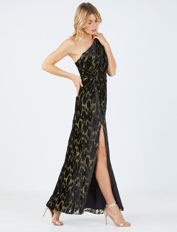 Bcbg Jaxon Velvet Burnout Evening Dress - Image 3