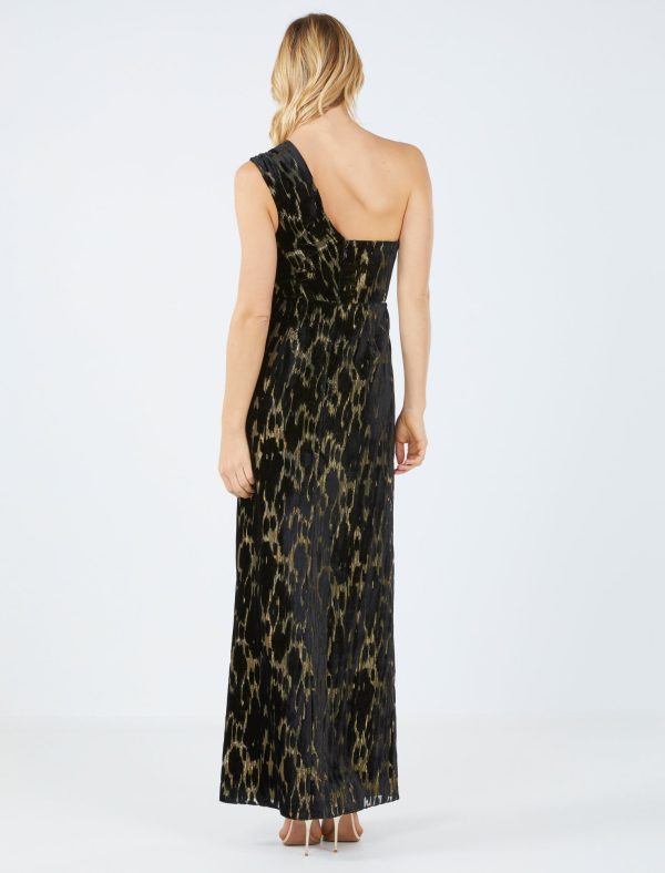 Bcbg Jaxon Velvet Burnout Evening Dress - Image 4