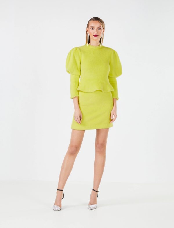 BCBG JOLANDA SWEATER MINI SKIRT - SULPHUR SPRING