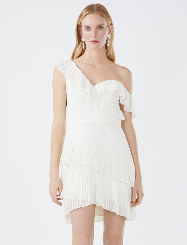 Bcbg Jordan Ruffle Evening Mini Dress