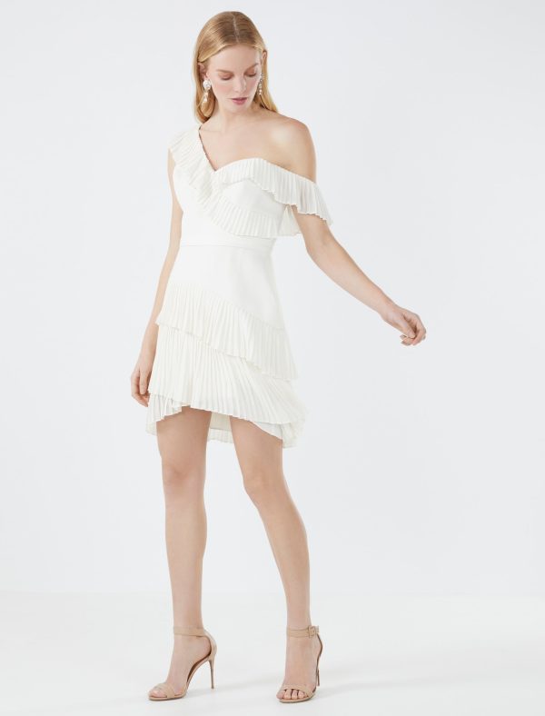 Bcbg Jordan Ruffle Evening Mini Dress - Image 2