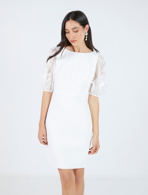 Bcbg Kamille Organza Sleeve Dress