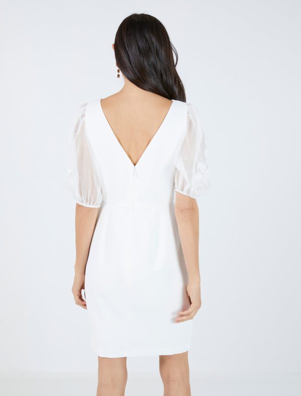 Bcbg Kamille Organza Sleeve Dress - Image 11