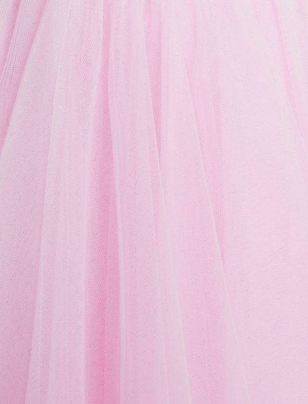 BCBG KATHERINE TULLE EVENING GOWN - PINK ROSE - Image 7