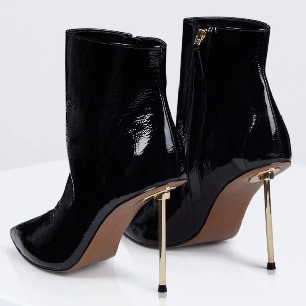 BCBG KATINA BOOT - BLACK PATENT - Image 2